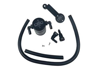 J&L Oil Separator Co - J&L Oil Separator 3.0 Passenger Side Mounted Oil Separator Black 3013P-B
