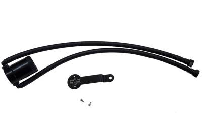 J&L Oil Separator Co - J&L Oil Separator 3.0 Driver Side Mounted Oil Separator Black 3085D-B