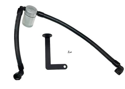 J&L Oil Separator Co - J&L Oil Separator 3.0 Passenger Side Mounted Oil Separator Silver 3035P-C