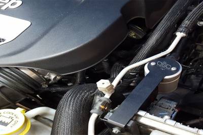 J&L Oil Separator Co - J&L Oil Separator 3.0 Driver Side Mounted Oil Separator Silver 3064D-C