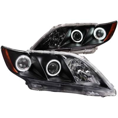 Anzo USA - Anzo USA 121181 Projector Headlight Set w/CCFL Halo Black for 07-09 Toyota Camry