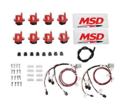 MSD - MSD Ignition 8289-KIT Universal Ignition Coil Smart Big Wire for EFI Systems 8Pc