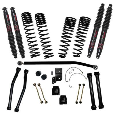 Skyjacker - Skyjacker G452KBLT 4.5/3" Lift Kit w/Black MAX for 20 Gladiator JT Gas