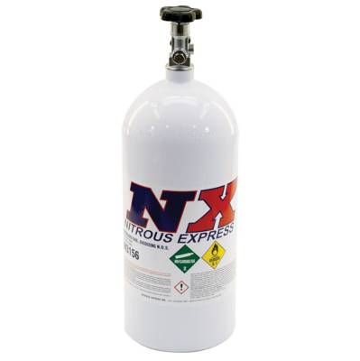 Nitrous Express - Nitrous Express ML11100 10LB Bottle w/Mainline Valve 6.89 DIA. x 20.19 TALL