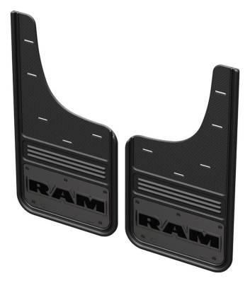 Gatorback - Gatorback 12" Front Mud Flaps Set Black for Ram 1500 GCR34F-GMRT