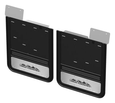 Gatorback - Gatorback 21" Rear Dually Black Mud Flaps Silverado 3500 GCR204R-HC