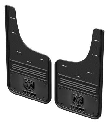 Gatorback - Gatorback 12" Front Mud Flaps Set Black for Ram 1500 GCR34F-GMRV