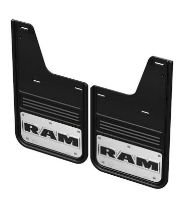 Gatorback - Gatorback 12" Black Rear Mud Flaps for Ram Pickups GCR33R-RT