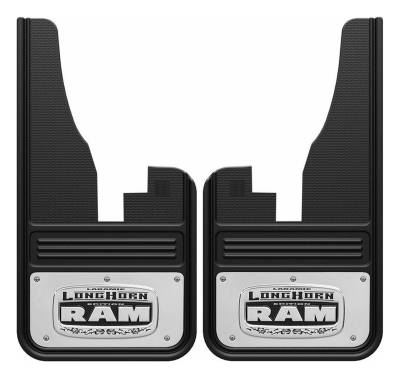 Gatorback - Gatorback 12"x23" Black Front Mud Flaps for Ram 1500 GB1223C09L