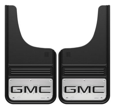 Gatorback - Gatorback 12"x23" Cut-Style Black Mud Flaps GMC Logo GB1223CUTGB-2
