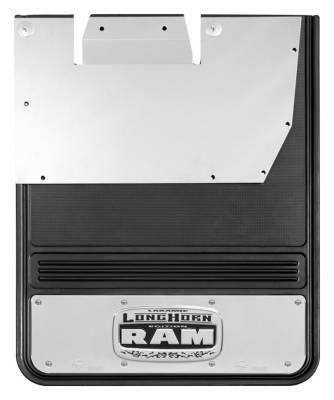 Gatorback - Gatorback 19"x24" Rear Dually Black Mud Flaps for Ram 3500 GB756663