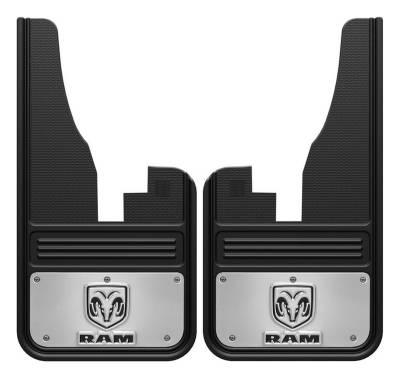 Gatorback - Gatorback 12"x23" Black Front Mud Flaps for Ram 1500 GB1223C09RV