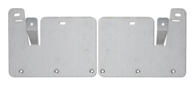 Gatorback - Gatorback 12" Rear Mud Flap Brackets-Silver GMC Sierra GB756802