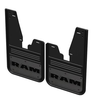 Gatorback - Gatorback 12" Black Front Mud Flaps for Ram Pickups GCR31F-GMRT