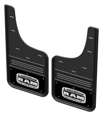 Gatorback - Gatorback 12" Front Mud Flaps Set Black for Ram 1500 GCR34F-LW