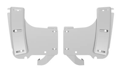 Gatorback - Gatorback 12" Front Mud Flap Brackets-Silver Ford Super Duty GB759841