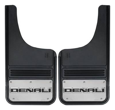 Gatorback - Gatorback 12"x23" Cut-Style Black Mud Flaps Denali Logo GB1223CUTD