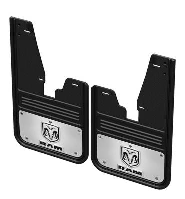 Gatorback - Gatorback 12" Black Front Mud Flaps for Ram Pickups GCR31F-RV
