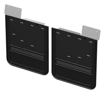 Gatorback - Gatorback 21" Rear Dually Black Mud Flaps Silverado/Sierra 3500 GCR204R-BK