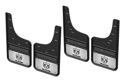 Gatorback - Gatorback 12" Black Front/Rear Mud Flap Set for Ram 1500 GCR34K-RV