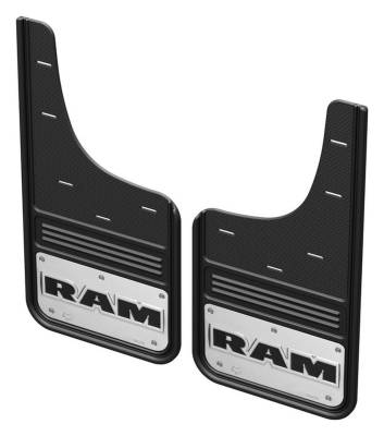 Gatorback - Gatorback 12" Front Mud Flaps Set Black for Ram 1500 GCR34F-RT