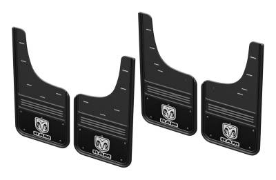 Gatorback - Gatorback 12" Black Front/Rear Mud Flap Set for Ram 1500 GCR34K-RVW