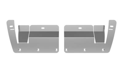 Gatorback - Gatorback 12" Rear Mud Flap Brackets-Silver Silverado GB766385