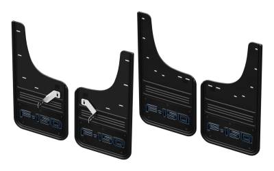 Gatorback - Gatorback 12" Black Front/Rear Mud Flap Set F150 Lightning GCR411K-LBA