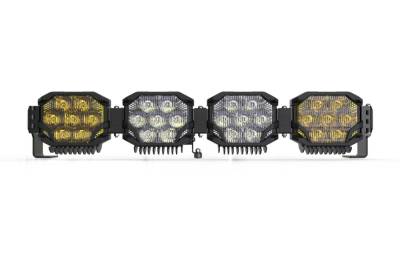 Morimoto - Morimoto BAR-3ROW-003 29" 4-Pod NCS 3 Row BangerBar LED Light Bar White/Yellow