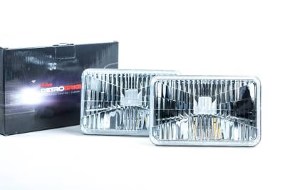 Morimoto - Morimoto LFRB140 Holley RetroBright LED Headlights Modern White 4x6 Each