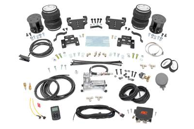 Rough Country Suspension Systems - Rough Country Rear Air Spring Kit w/Compressor Silverado/Sierra HD 100064WC
