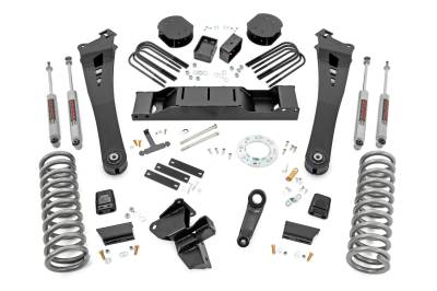 Rough Country Suspension Systems - Rough Country 38430 5" Suspension Lift Kit for 19-24 Ram 3500 4WD Diesel