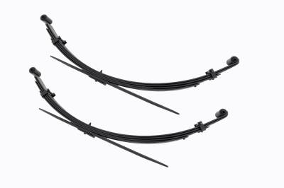 Rough Country Suspension Systems - Rough Country 8033Kit Rear Leaf Spring Kit for 4" Lift 70-79 F150/Bronco 4WD