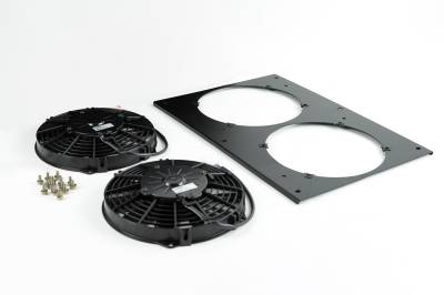 CSF Cooling - Racing & High Performance Division - CSF Cooling 8180 Fan Shroud w/Dual 9" SPAL Fan for Porsche 944/924S