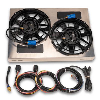 Derale - Derale 67942-185 Powerpack Brushless Dual 12" Fan/Aluminum Shroud PWM Controller