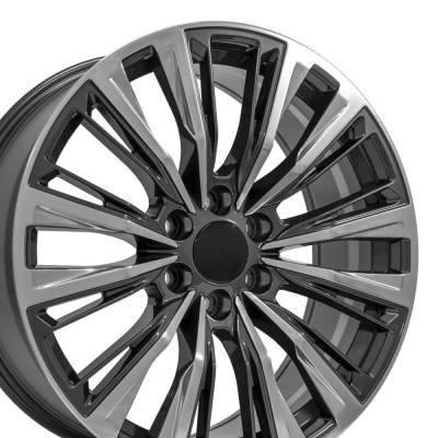 OE Wheels LLC - OE Wheels CA93-22090-6550-28PG CA93 22x9 6x5.5 28mm Gunmetal/Polished