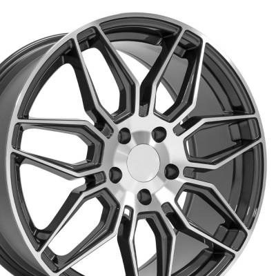 OE Wheels LLC - OE Wheels CV03D 19x8.5 5x120 52mm Gunmetal/Machined CV03D-19085-5120-51MG