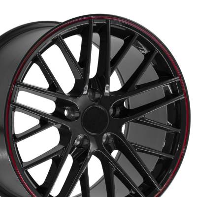 OE Wheels LLC - OE Wheels CV08A 18x10.5 5x4.75 56mm Black CV08A-18105-5475-56BR