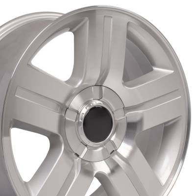 OE Wheels LLC - OE Wheels CV84 22x9 6x5.5 31mm Silver/Machined CV84-22090-6550-31MS