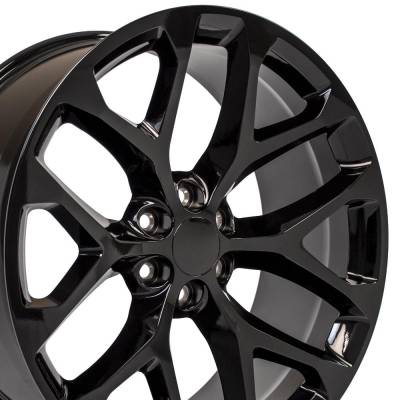 OE Wheels LLC - OE Wheels CV98B 24x10 6x5.5 24mm Gloss Black CV98B-24100-6550-24B