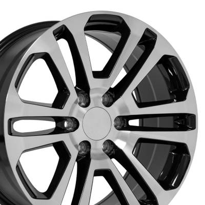 OE Wheels LLC - OE Wheels CV99 20x9 6x5.5 31mm Black/Machined CV99-20090-6550-31MB