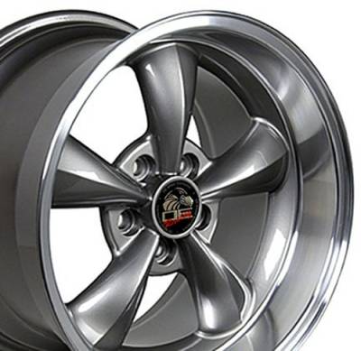 OE Wheels LLC - OE Wheels FR01 17x10.5 5x4.5 27mm Anthracite/Machined FR01-17105-5450-27AM