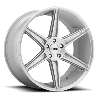 KMC - KMC Wheels KM711 PRISM 22x10.5 5x120 40mm Brushed Silver KM71122552440