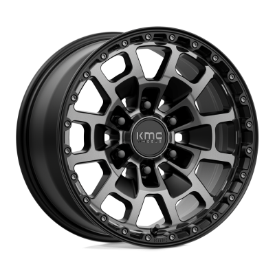 KMC - KMC Wheels KM718 SUMMIT 17x8.5 6x135 18mm Satin Black KM71878563418
