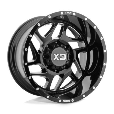 XD - XD Wheels XD836 FURY 20x9 6x135 18mm Gloss Black/Milled XD83629063318