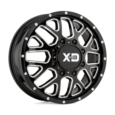 XD - XD Wheels XD843 GRENADE DUALLY 20x8.25 8x210 127mm Black/Milled XD843208893127