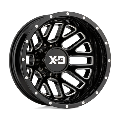 XD - XD Wheels XD843 GRENADE DUALLY 17x6.5 8x210 -155mm Black/Milled XD843765893155N