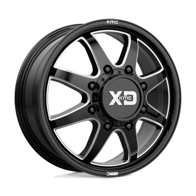 XD - XD Wheels XD845 PIKE DUALLY 22x8.25 8x6.5 105mm Black/Milled XD845282813105