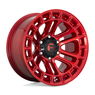 Fuel 1PC - Fuel Off Road D71917908445 D719 HEATER 17x9 6x5.5 -12mm Candy Red/Machined