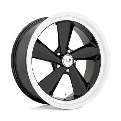 US Mag 1PC - US Mag Wheels U13622907355R U136 TS 22x9 5x5.0 15mm Gloss Black/Diamond